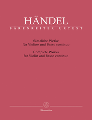 Complete Sonatas For Violin And Basso Continuo Sheet Music by George Frideric Handel