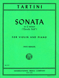 Sonata in G minor 'Devil's Trill' Sheet Music by Giuseppe Tartini