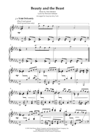 Beauty And The Beast - Harp Solo Sheet Music by Alan Menken