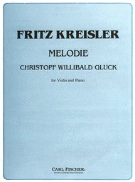 Melodie Sheet Music by Christoph Willibald von Gluck