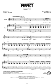 Perfect Sheet Music by Audrey Snyder