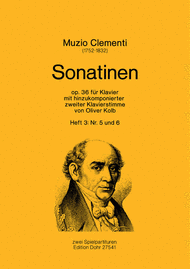 Sonatinen op. 36 fur Klavier mit hinzukomponierter zweiter Klavierstimme Sheet Music by Muzio Clementi / Oliver Kolb