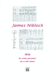 Aria Sheet Music by James Niblock
