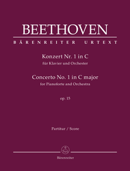 Concerto for Pianoforte and Orchestra Nr. 1 C major op. 15 Sheet Music by Ludwig van Beethoven