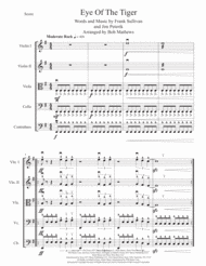 Eye Of The Tiger for String Orchestra Sheet Music by Survivor