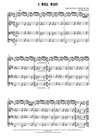 I Will Wait - String Quartet Sheet Music by Mumford & Sons