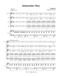 Immaculate Mary Sheet Music by Traditional