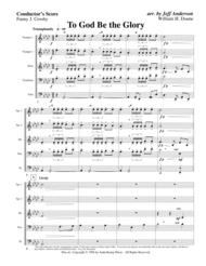 To God Be the Glory for Brass Quintet Sheet Music by public domain