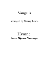 Hymne STRING QUARTET (for string quartet) Sheet Music by Vangelis