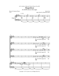 Magnificat and Nunc Dimittis Sheet Music by Jason Cole