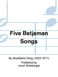 Five Betjeman Songs Sheet Music by Madeleine Dring