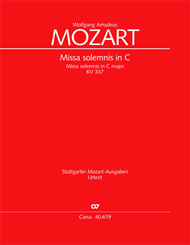 Missa solemnis in C Sheet Music by Wolfgang Amadeus Mozart