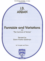 Fantaisie and Variations on 'The Carnival of Venice' Sheet Music by Jean-Baptiste Arban