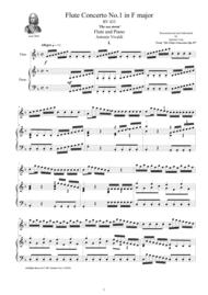 Vivaldi - Flute Concerto No.1 in F major Op.10 RV 433 for Flute and Piano Sheet Music by Antonio Vivaldi