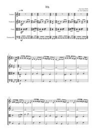 Iris (string quartet) Sheet Music by The Goo Goo Dolls
