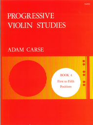 Progressive Violin Studies - Book 4 Sheet Music by Adam Carse