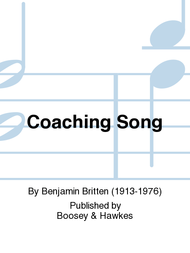 Coaching Song Sheet Music by Benjamin Britten