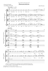 Annunciation Sheet Music by John Tavener