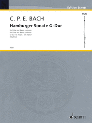 Hamburger Sonata G Major Wq 133 Sheet Music by Carl Philipp Emanuel Bach