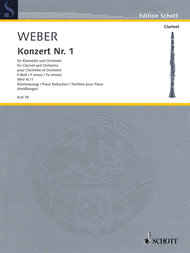 Clarinet Concerto No. 1 F minor WeV N. 11 Sheet Music by Carl Maria von Weber