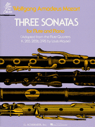 Three Sonatas Sheet Music by Wolfgang Amadeus Mozart