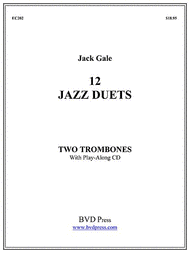 12 Jazz Duets for Two Trombones Sheet Music by Jack Gale