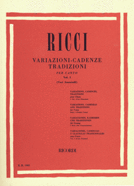 Variazioni Cadenze - Volume 1 Sheet Music by Luigi Ricci