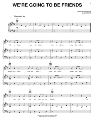 We're Going To Be Friends Sheet Music by Jack Johnson