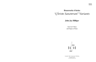 Christe Sanctorum Variants Sheet Music by Hilfiger