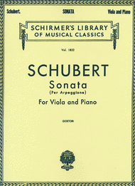 Sonata per Arpeggione (Viola/Piano) Sheet Music by Franz Schubert