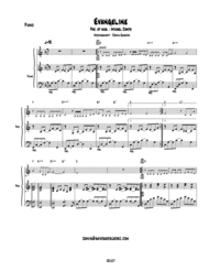 Évangéline (Partition de piano détaillé) Sheet Music by Michel Conte