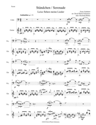 Ständchen (Serenade) (after Theobald Böhm) for cello and guitar Sheet Music by Franz Schubert