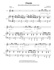 Friends (Duet for Soprano and Alto Solo) Sheet Music by Michael W. Smith
