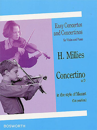 Concertino in D in the Style of Mozart Sheet Music by Hans Millies