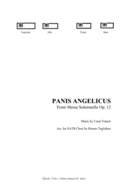 FRANCK - PANIS ANGELICUS - For SATB Choir and Organ - PDF files with embedded Mp3 files of the individual Parts Sheet Music by C. Frank