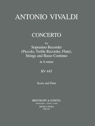 Concerto in A minor RV 445 Sheet Music by Antonio Vivaldi