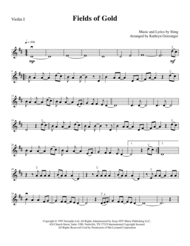 Fields Of Gold - String Quartet Sheet Music by Sting