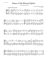 Dance of the Blessed Spirits from Orpheus and Eurydice-for violin and cello duet Sheet Music by Christoph W. von Gluck