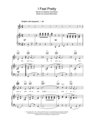 I Feel Pretty Sheet Music by Stephen Sondheim