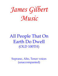 All People That On Earth Do Dwell (CH) Sheet Music by Traditional