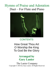 Gary Lanier: HYMNS of PRAISE and ADORATION (Duets for Flute & Piano) Sheet Music by Swedish Folk melody