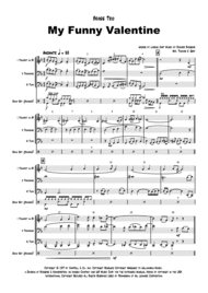 My Funny Valentine - Jazz Ballad - Brass Trio Sheet Music by Elvis Costello  