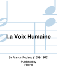 La Voix Humaine Sheet Music by Francis Poulenc