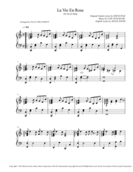 La Vie En Rose - lever harp solo Sheet Music by Edith Piaf