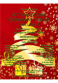 20 Traditional Christmas Carols Volume I (for String Quartet) Sheet Music by Various