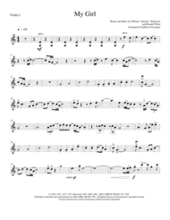 My Girl - String Quartet Sheet Music by The Temptations