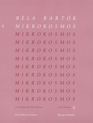 Mikrokosmos - Volume 4 (Pink) Sheet Music by Bela Bartok