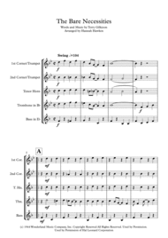 The Bare Necessities - Brass Quintet Sheet Music by Terry Gilkyson