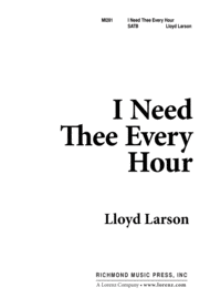 I Need Thee Every Hour Sheet Music by Robert S. Lowry