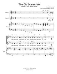 The Old Scarecrow Sheet Music by Carol Troutman Wiggins